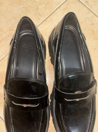 Mocasines charol negros