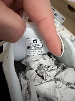 Zapatillas Veja Blancas y Negras Talla 38