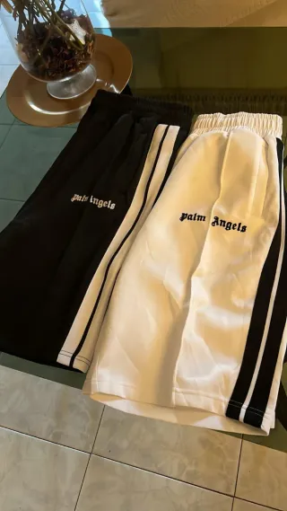 Coppia Pantaloncini Palm Angels Neri e Bianchi