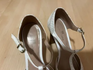 Zapatos Gloria Ortiz Tacon Blanco