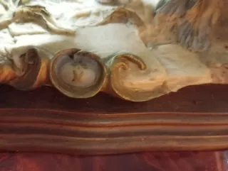 Statua Capodimonte Carrozza con Ombrello