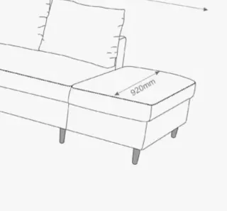 Módulo/Puff Sofá Gris.GATO PRETO. 2 unidades.