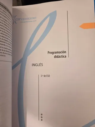 Temario oposiciones secundaria inglés CEN