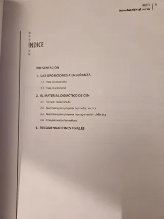 Temario oposiciones secundaria inglés CEN