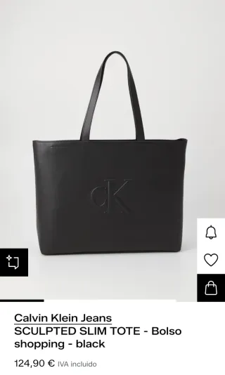 Bolso Tote Calvin Klein Negro