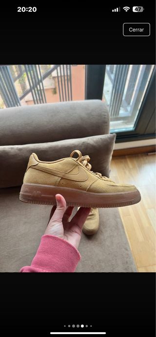 Zapatillas Nike Air Force 1 Marrones/Amarillas