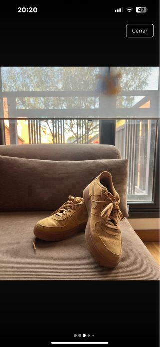 Zapatillas Nike Air Force 1 Marrones/Amarillas