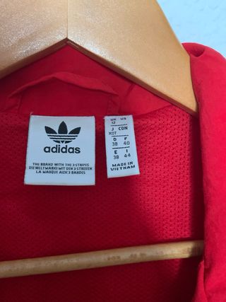 Chaqueta Adidas Roja Original