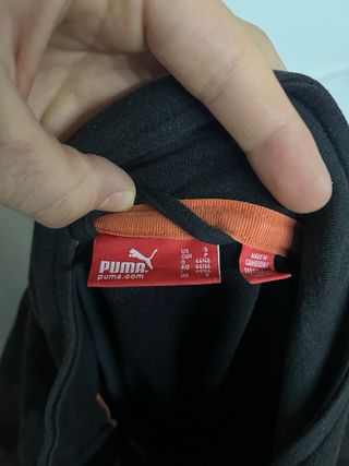 Sudadera Puma Negra y Gris