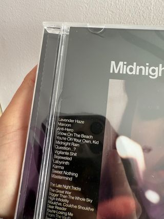 CD decorativo Midnights Late Night Edition