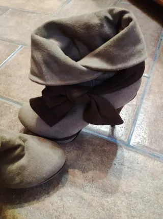 Botas Camel Ante Lazo Marrón Mujer número 37