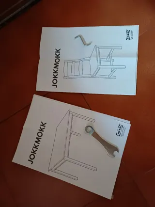 Mesa y 4 Sillas Ikea Jokkmokk Madera