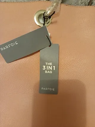 Bolso Parfois Rosa y Marrón 3 en 1