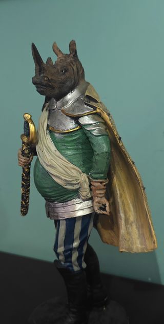 Kare Sir Rhino Standing 42 cm Handmade