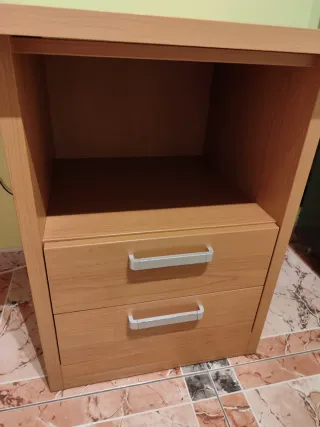 Escritorio madera y metal