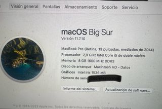MacBook Pro Retina 13'' Plata