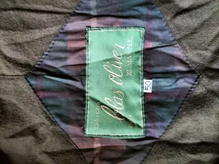 Chaqueta tipo Barbour tartan Hombre