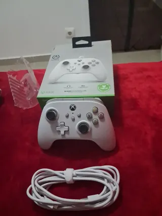 Mando PowerA Xbox Cable Oficial Blanco