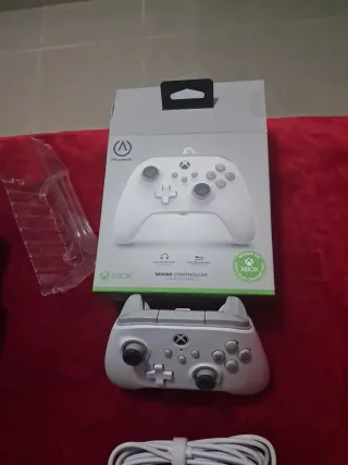 Mando PowerA Xbox Cable Oficial Blanco