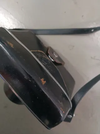 Cámara de fotos vintage negra