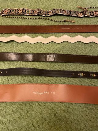 Lote 6 Cinturones Cuero Mujer