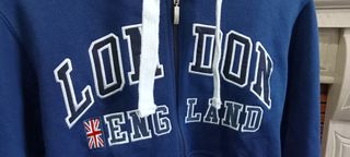 Casaco com Capuz Project London Azul