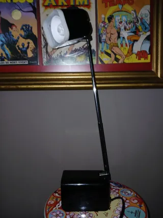 Lampada telescopica design nera