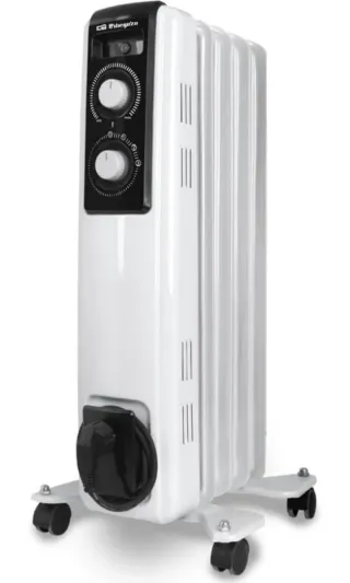 Radiador Eléctrico Orbegozo Blanco y Negro RF 1000