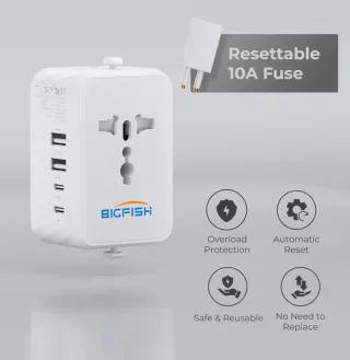 Adaptador Enchufe Universal BIGFISH Viaje