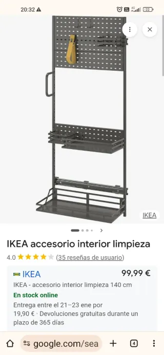 Mecanismo armario escobero IKEA