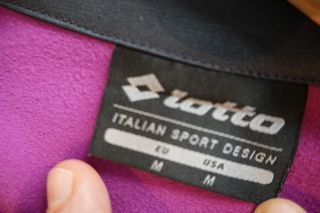 Chaqueta deportiva Lotto morada cremallera complet