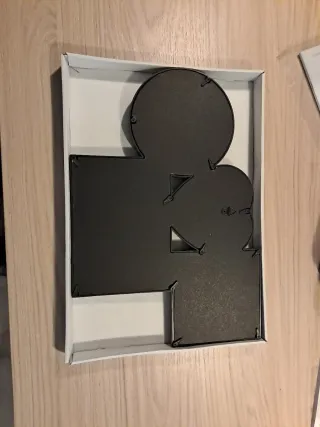 Marco de fotos negro para 4 fotos