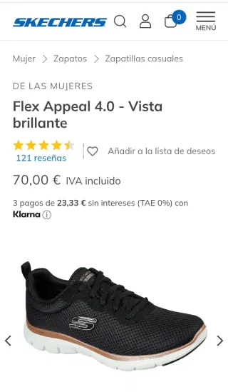 Skechers Negros Flex Appeal