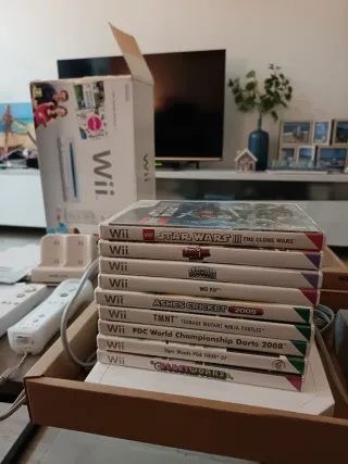 Nintendo Wii Completa con Juegos y Accesorios