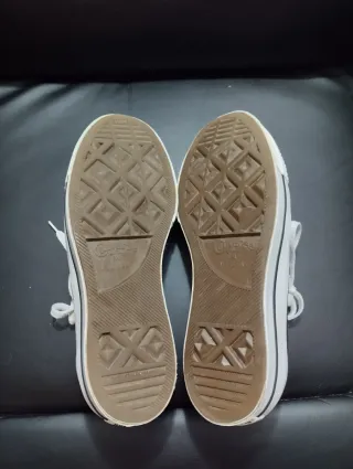 Converse Bambas Negras plataforma Talla 38