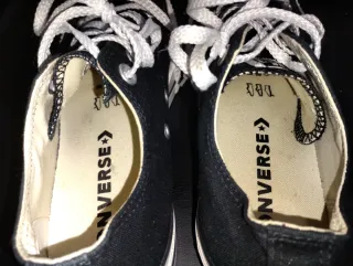 Converse Bambas Negras plataforma Talla 38