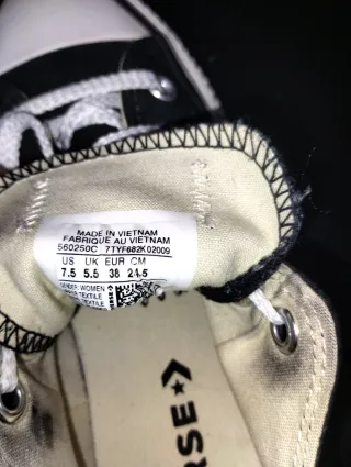 Converse Bambas Negras plataforma Talla 38