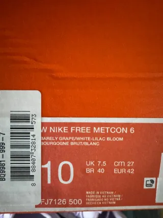 Nike Free Metcon 6 Viola Donna