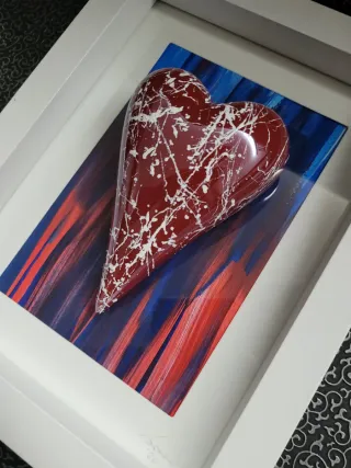 quadro cuore art deco'