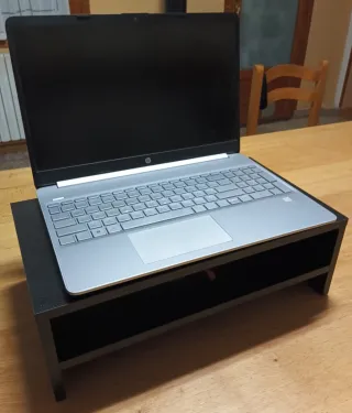 Soporte elevador monitor/PC/tablet negro