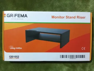 Soporte elevador monitor/PC/tablet negro