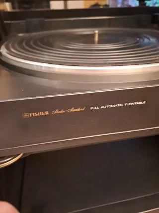 Tocadiscos Fisher Negro