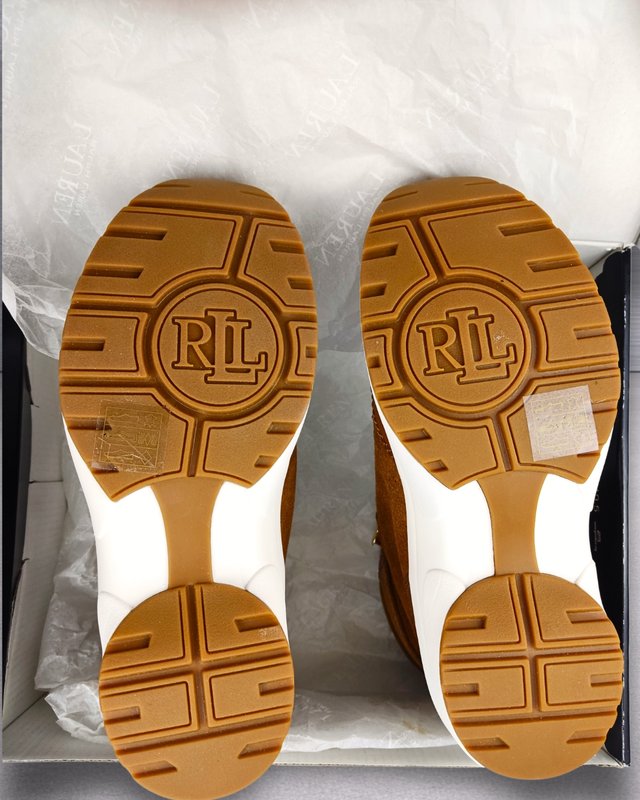 Ralph Lauren Rylee Hiker piel Marron T.36 Mujer