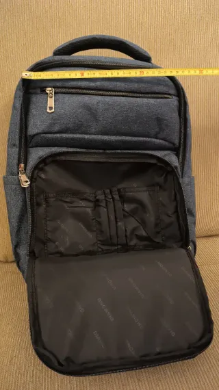 Mochila Portátil Negra y Gris