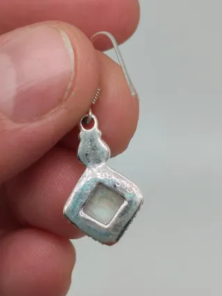 Pendientes Plata 925 Piedra Luna