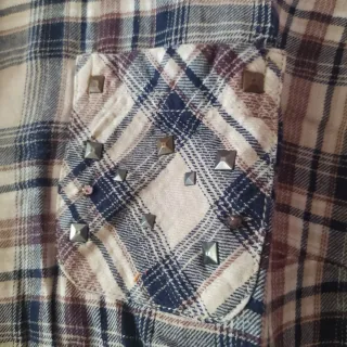 Camisa cuadros manga larga