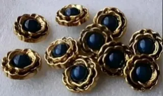 Lote 12 botones flor- 6 modelos