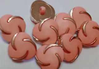 Lote 12 botones flor- 6 modelos