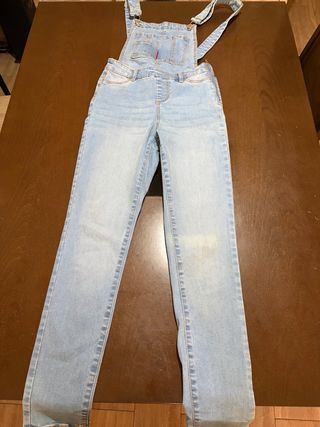 Pichi vaquero elástico mujer