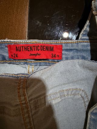 Pichi vaquero elástico mujer